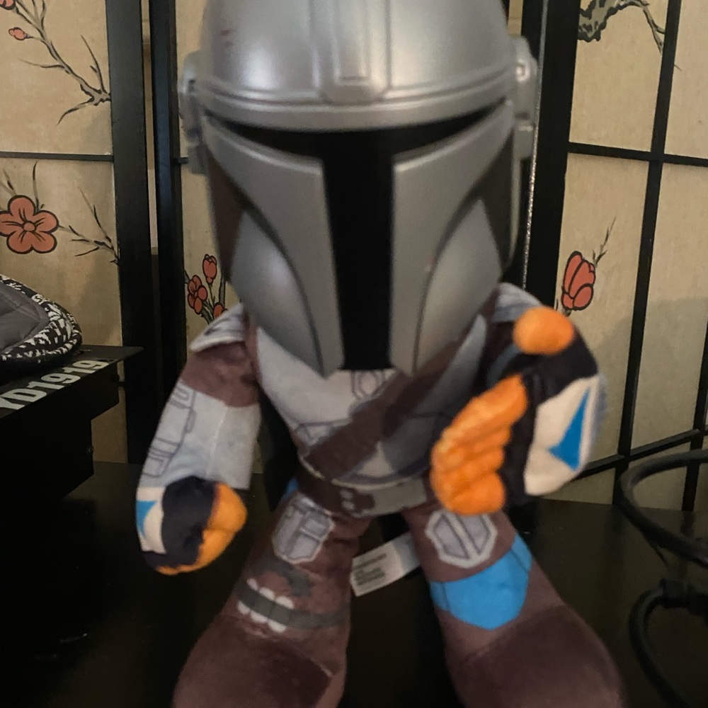 Star Wars Plush - Silver Helmet with Brown, Blue & Orange Accents